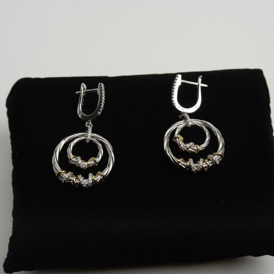 Earrings "Gold vines"