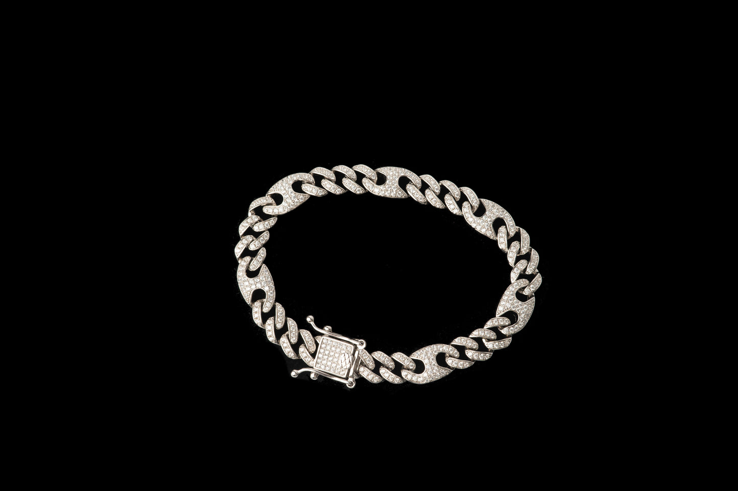Brăţară Argint "New Cuban" (18cm)