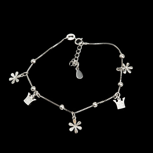 Brățară Argint "Royal Charms" (16cm - 22cm)