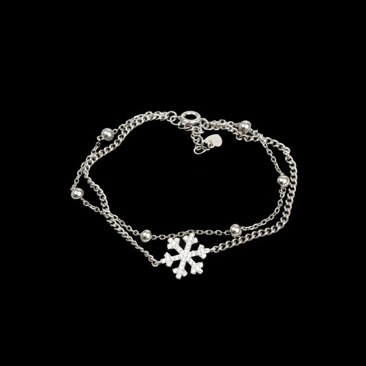 Brățară Argint "Snowflake" (16cm - 22cm)