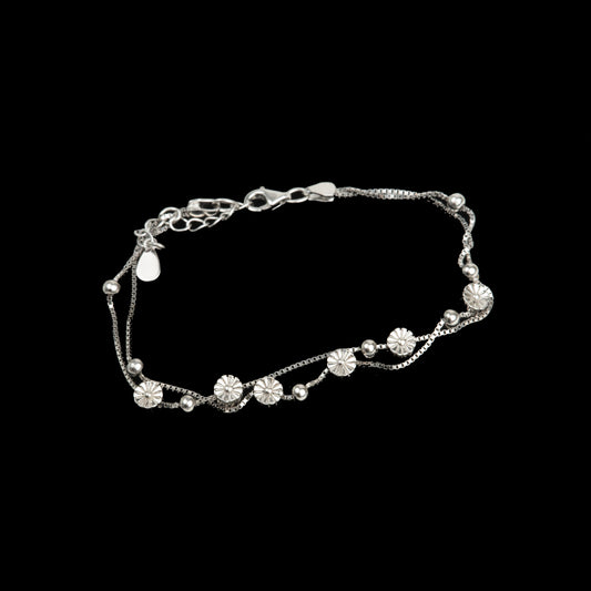 Brățară Argint "Silver Buttons" (16cm - 22cm)