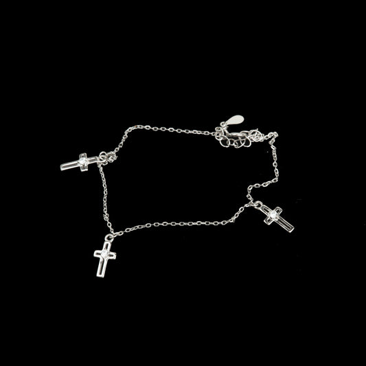 Brățară Argint "Silver Crosses" (16cm - 22cm)