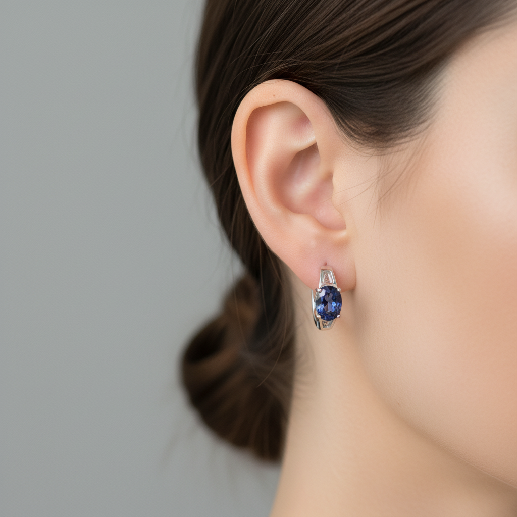 Cercei Argint "Azzurro"