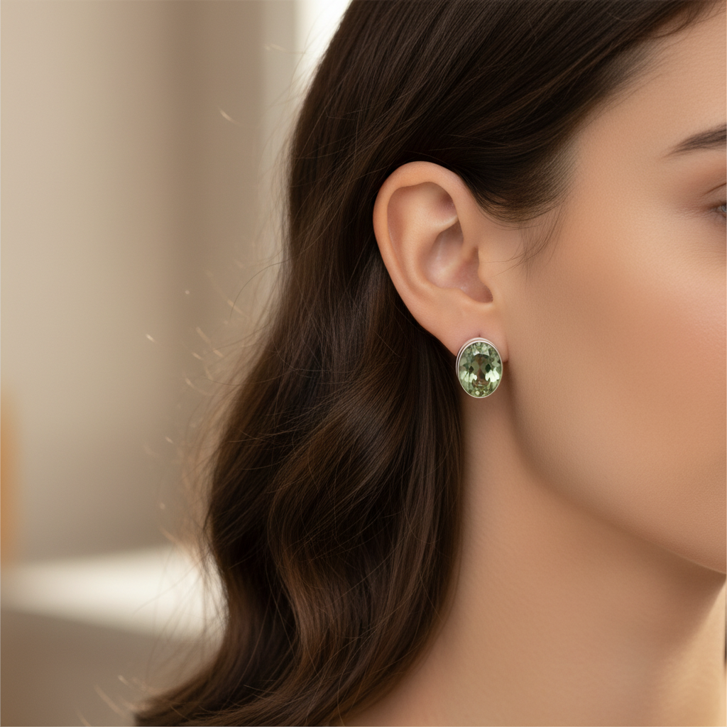 Cercei Argint "Black Pearl"