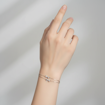 bratara argint cu zirconiu reglabila femei