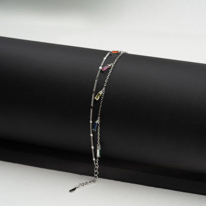 bratara argint cu zirconiu reglabila femei