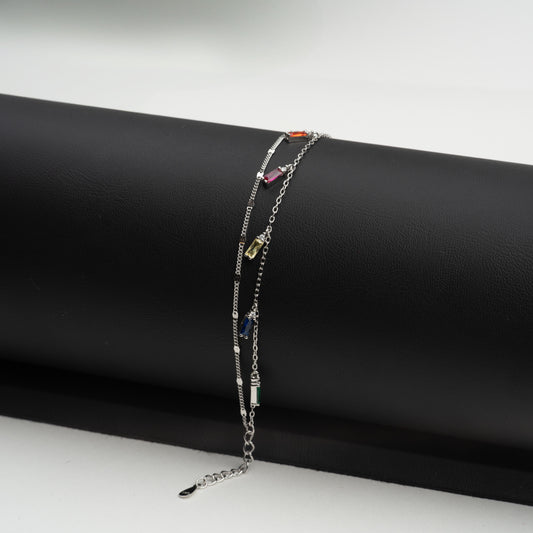 bratara argint cu zirconiu reglabila femei