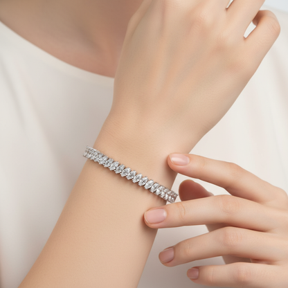 bratara argint eleganta zirconiu unisex