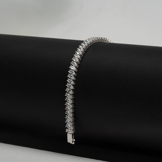 bratara argint eleganta zirconiu unisex