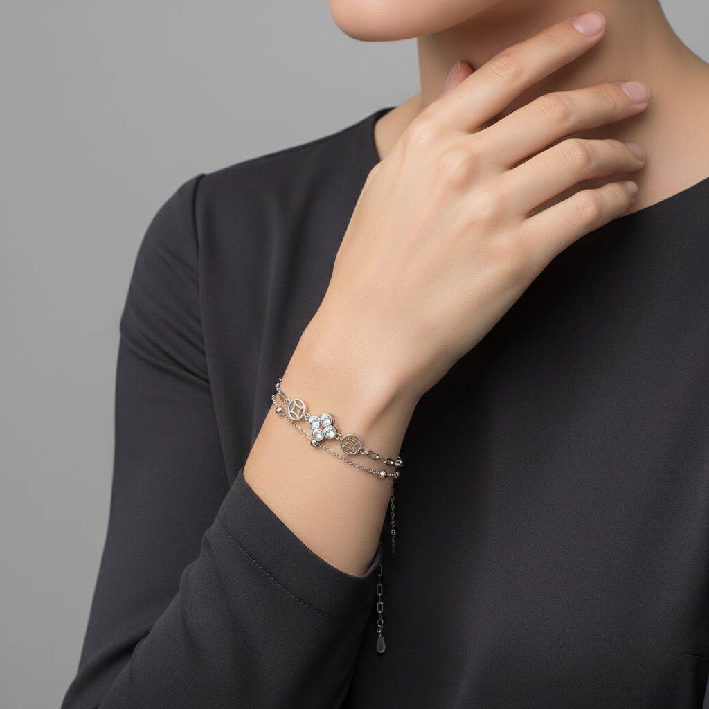 Brățară Argint "Brilliant Luck" (16cm - 22cm)