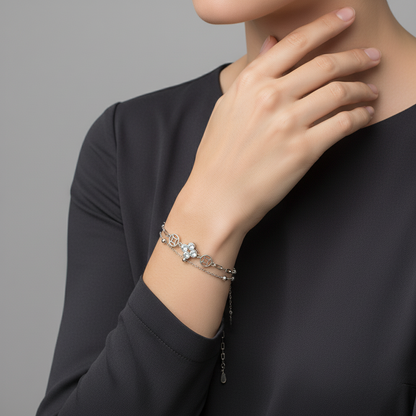 Brățară Argint "Brilliant Luck" (16cm - 22cm)