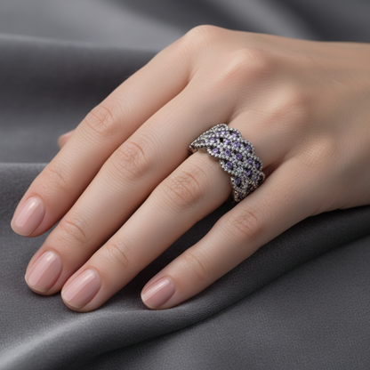 Inel Argint “Caleidoscop” (48 - 60)