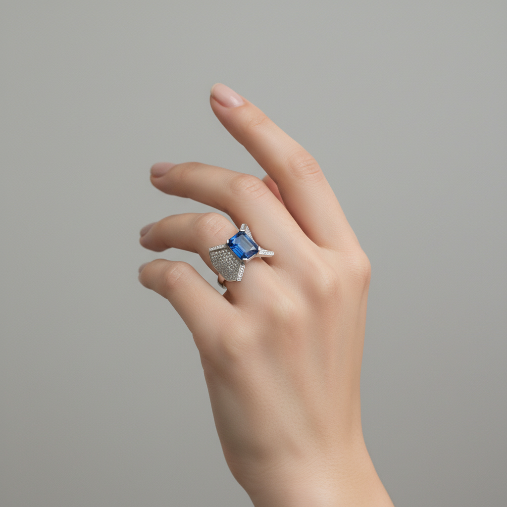 Inel Argint "Celeste" (48 - 60)