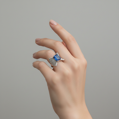 Inel Argint "Celeste" (48 - 60)