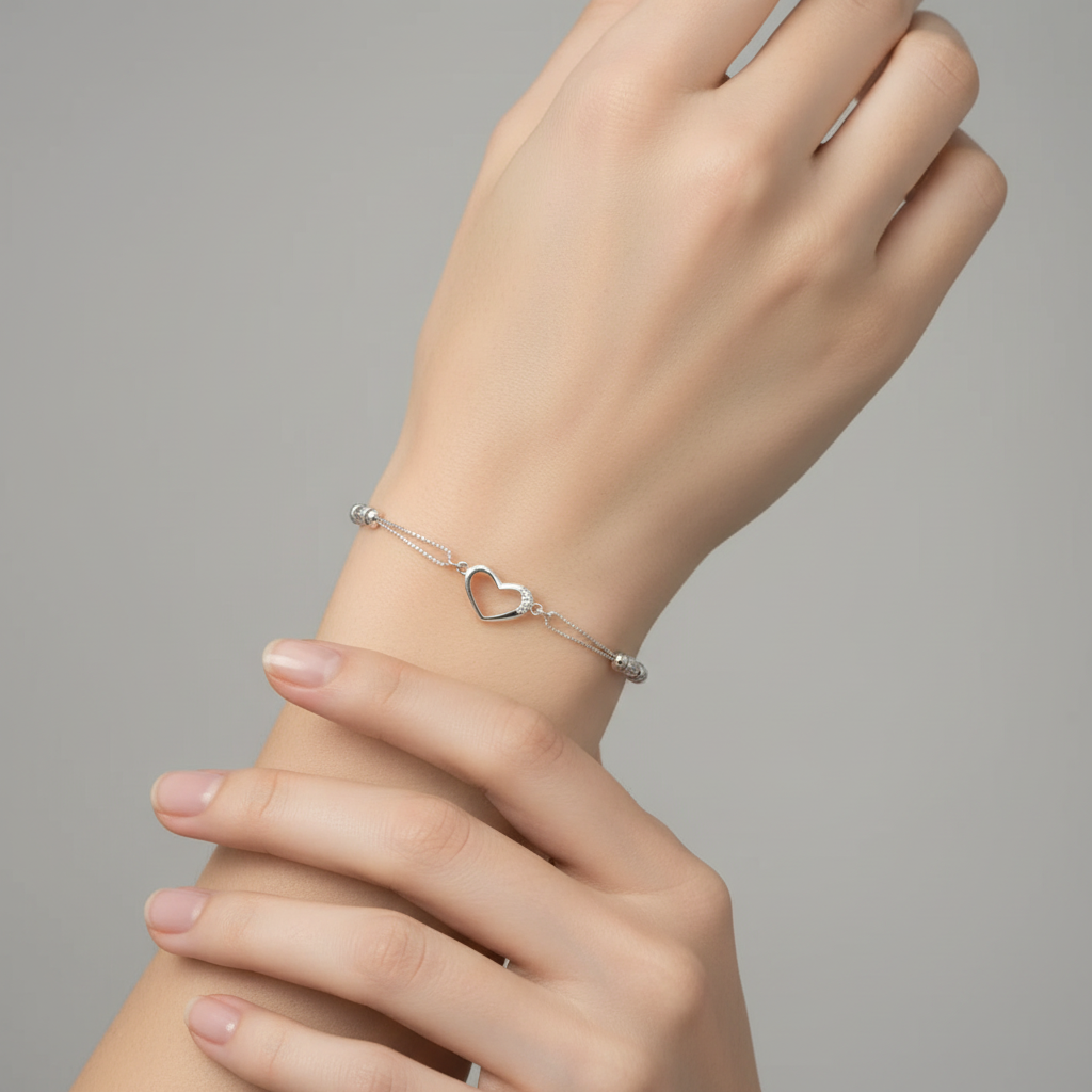 bratara argint cu zirconiu reglabila femei