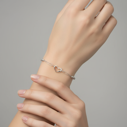 bratara argint cu zirconiu reglabila femei
