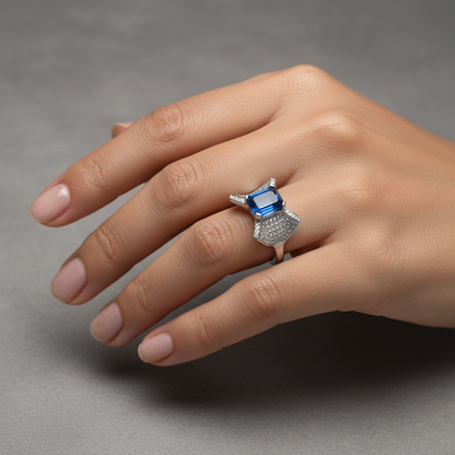 Inel Argint “Cobalt” (48 - 60)