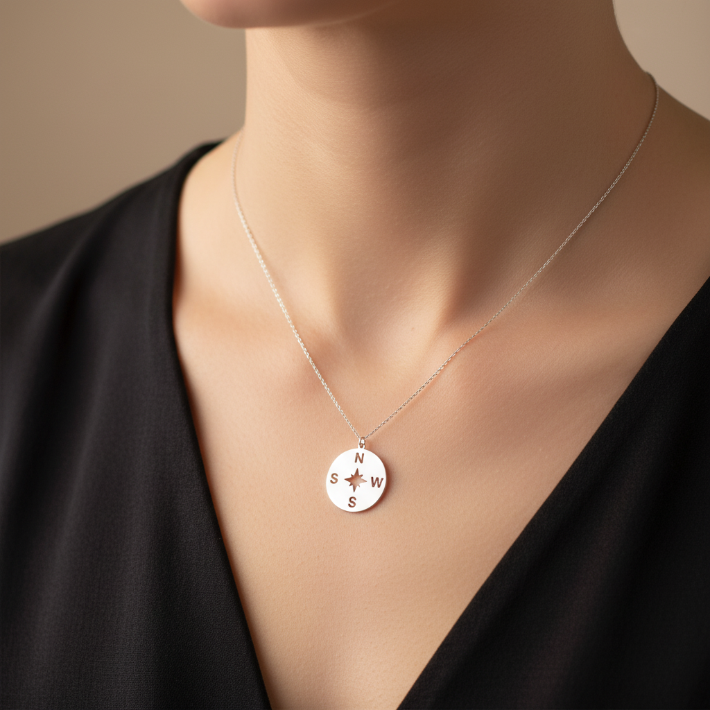 Colier Argint "Compass"