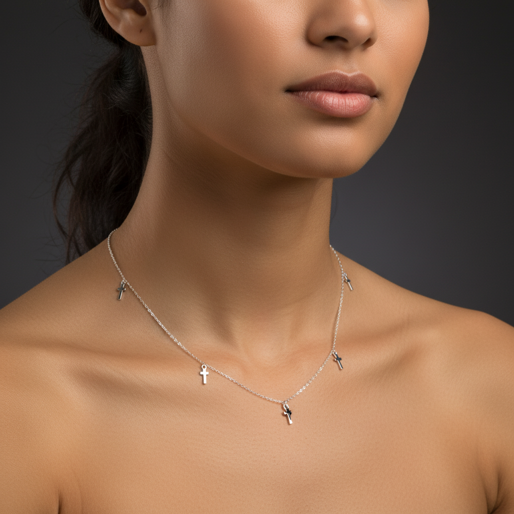 Colier Argint "Cross Pendants"