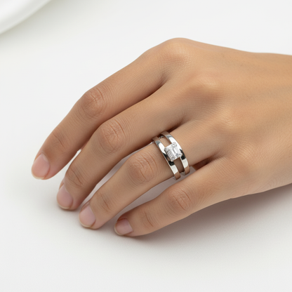 Inel Argint “Dual” (48 - 60)