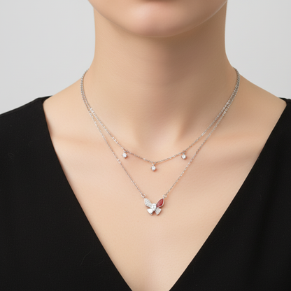 Colier Argint "Enchanted butterfly"