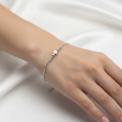 Brățară Argint "Flower Threads" (16cm - 22cm)