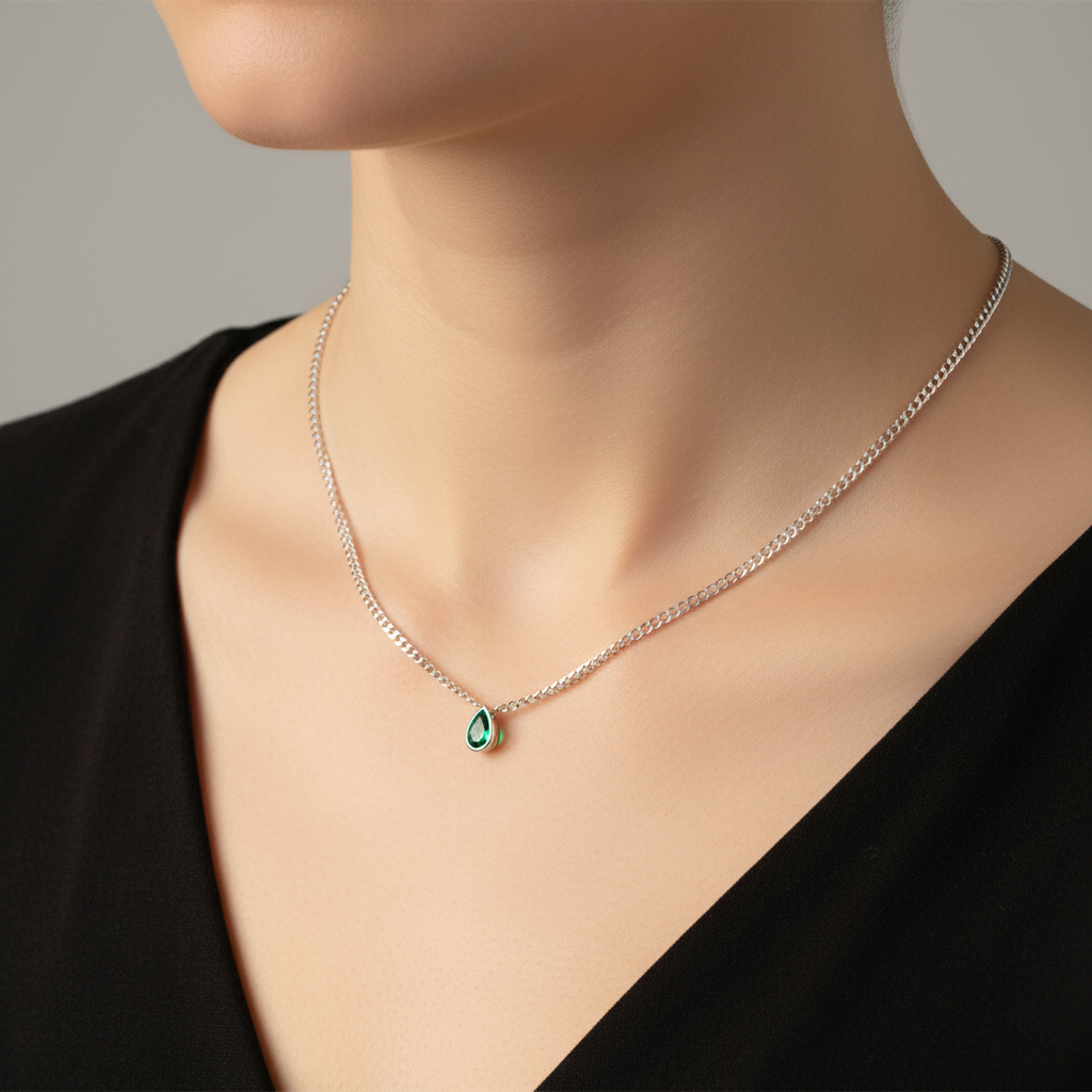 Colier Argint "Forest Tear"