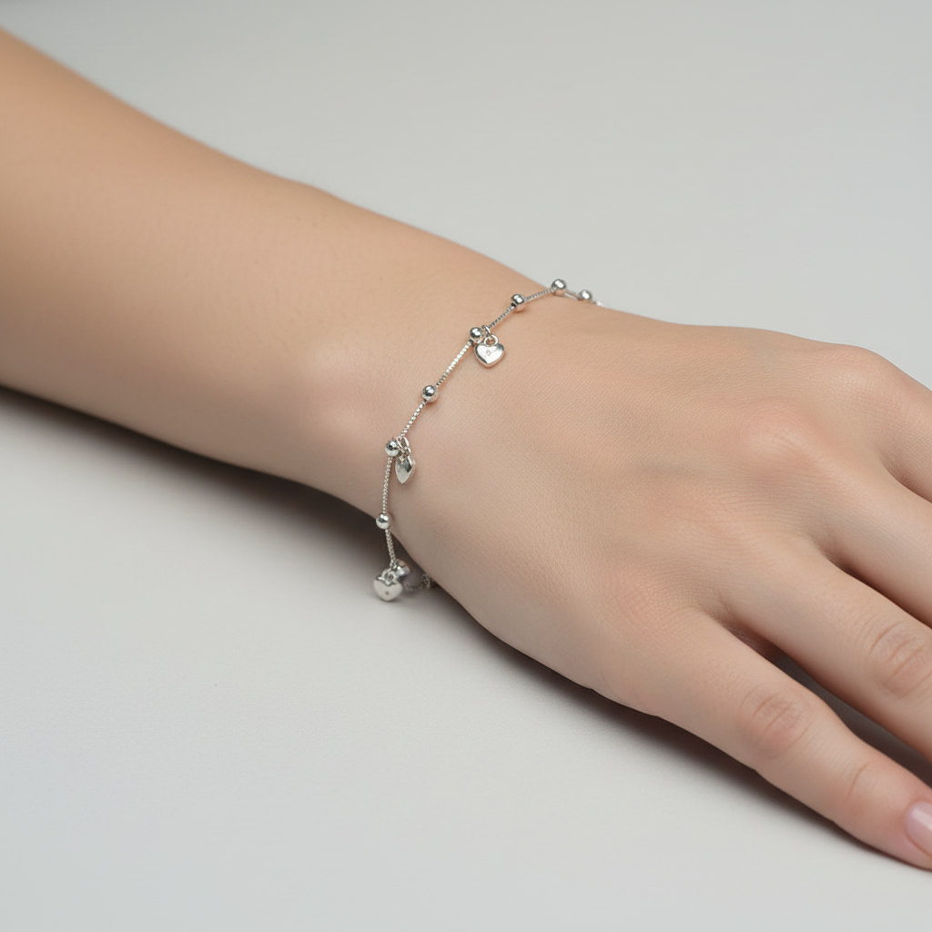 Brățară Argint "Heartfelt Charm" (16cm - 22cm)