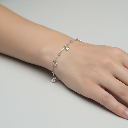 Brățară Argint "Heartfelt Charm" (16cm - 22cm)