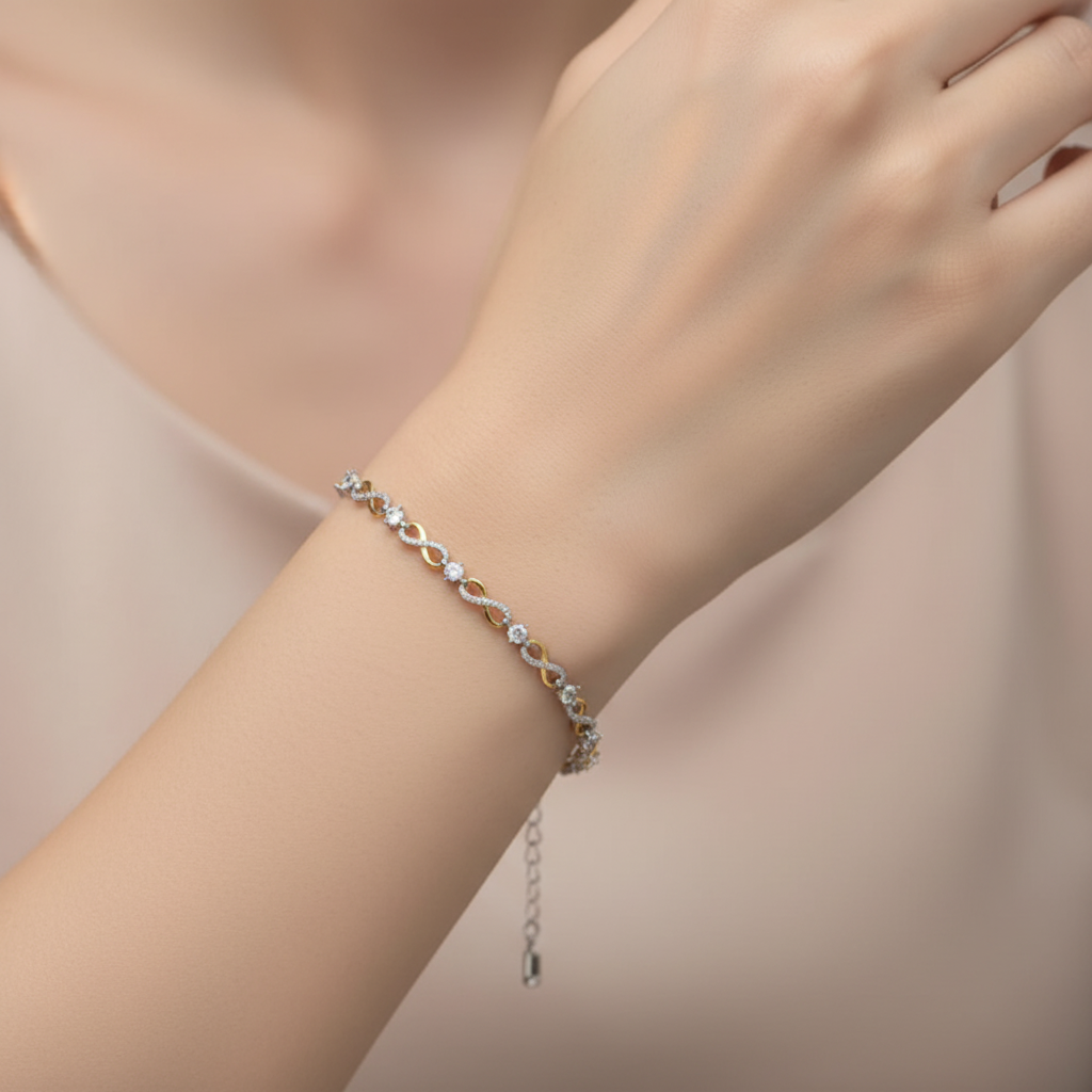 Brățară Argint "Infinite Radiance" (16cm - 22cm)