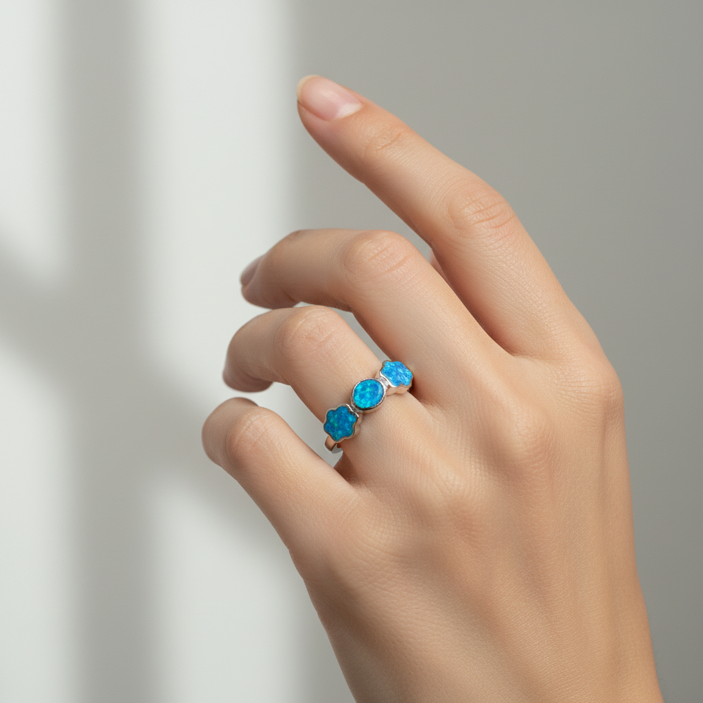 Inel Argint “Ocean Flower” (48 - 60)