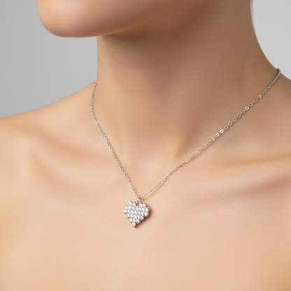 Colier Argint "One Hearted"