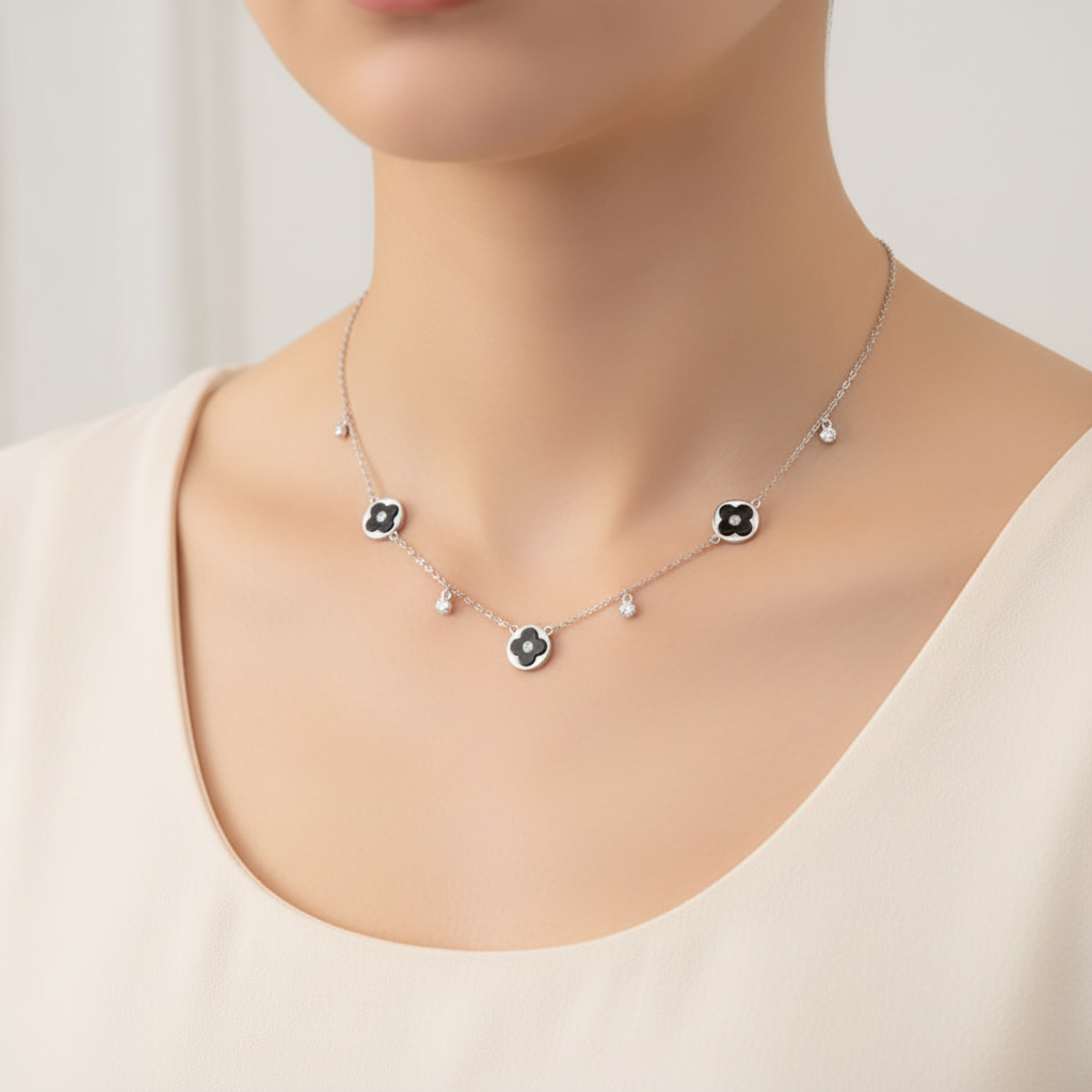 Colier Argint "Onyx"