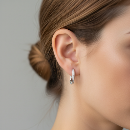 Cercei Argint "Silver Blossom"