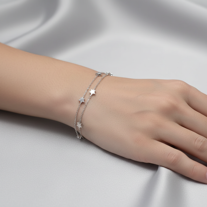 Brățară Argint "Silver Stars" (16cm - 22cm)