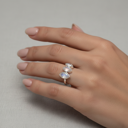 Inel Argint “Steps” (48 - 60)