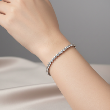 Brățară Argint Tennis "Round"