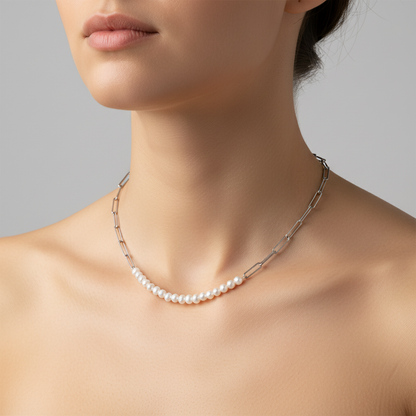 Colier Argint "Timeless Pearls"