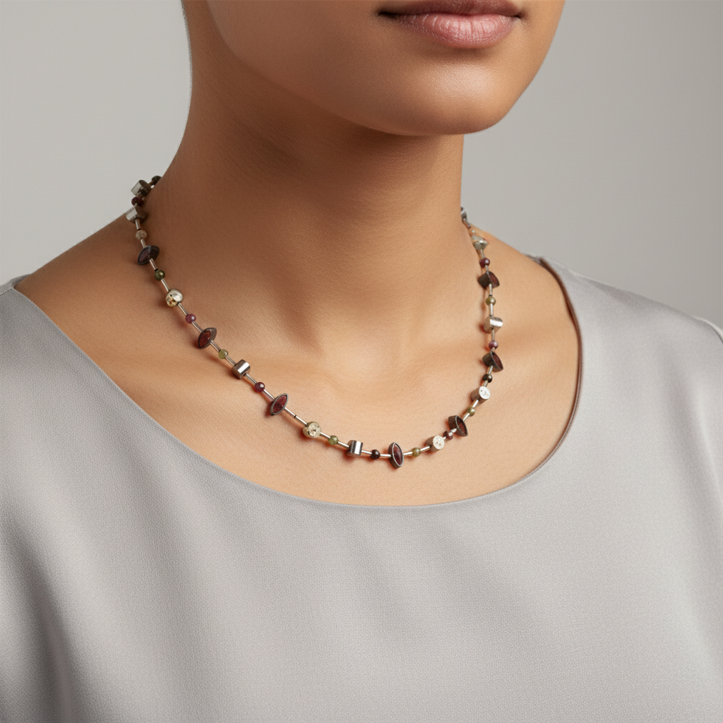 Colier Argint " Tribal"