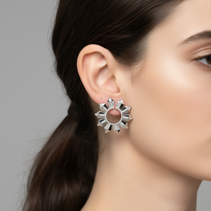 Cercei Argint "True North"