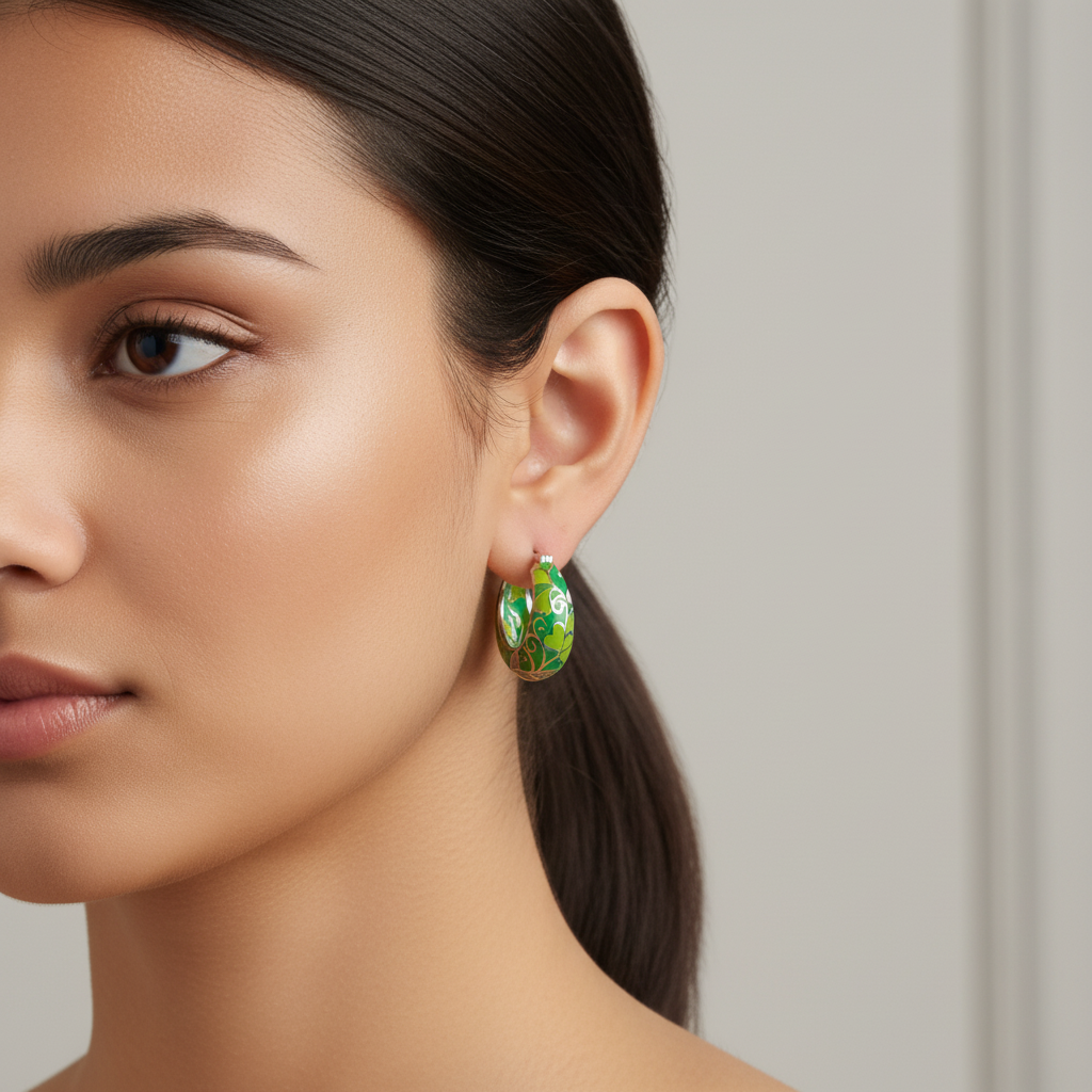 Cercei Argint "Verdae"